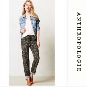 🦋 RARE! 💚🖤 Anthropologie’s Hei Hei Fernwood Drape Cargo Pants RARE 00 🖤💚